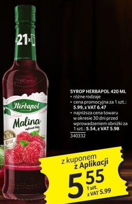 Syrop Herbapol 420 ml różne rodzaje promocja w Selgros