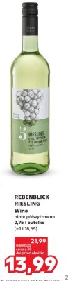 Wino Riesling białe półwytrawne promocja w Kaufland