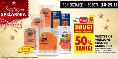 Wszystkie wędzone łososie  promocja w Biedronka