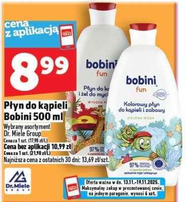 Płyn do kąpieli Bobini 500 ml promocja w TOPAZ