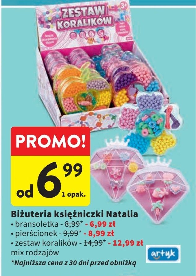 Bransoletka natalia Artyk promocja w Intermarche