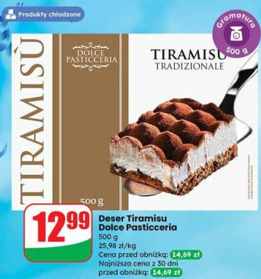 Deser Tiramisu Dolce Pasticceria promocja w Dino