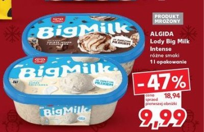 Lody czekolada intense Algida promocja