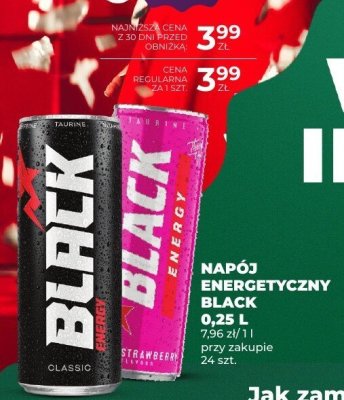 Napój energetyczny BLACK 0,25 L promocja w Duży Ben