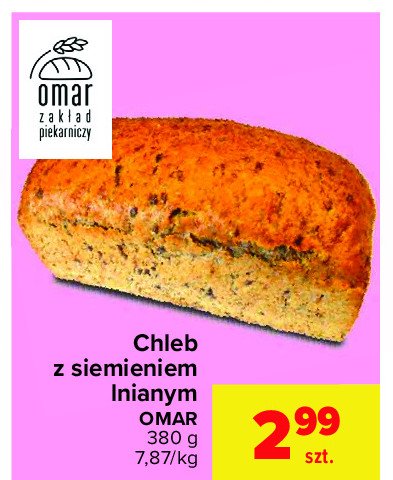 Chleb z siemieniem lnianym Omar promocja