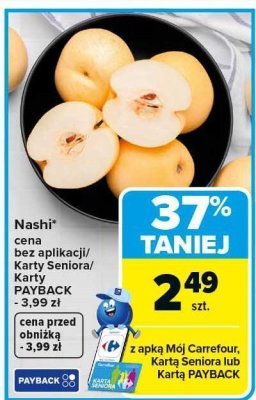 Gruszki nashi promocja w Carrefour