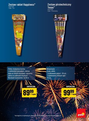 Zestaw rakiet fajerwerki Happiness Super Power promocja w POLOmarket