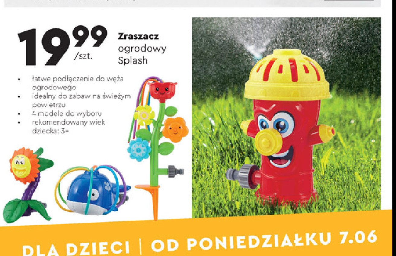 Zraszacz ogrodowy splash hydrant promocja