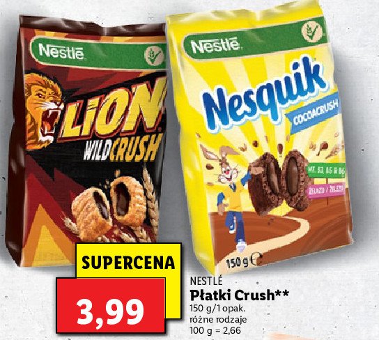 Płatki śniadaniowe cocoa crush Nesquik promocja