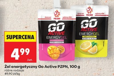 Żel energetyczny Go Active PZPN, 100 g - różne rodzaje promocja w Biedronka