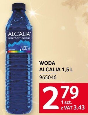 Woda Alcalia 1.5 L promocja w Selgros