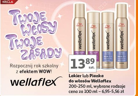 Lakier do włosów fullness for thin hair Wellaflex promocja