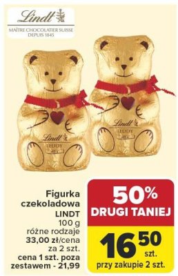 Figurka czekoladowa Lindt promocja w Carrefour