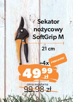 Sekator nożycowy softgrip m 21 cm Fiskars promocja