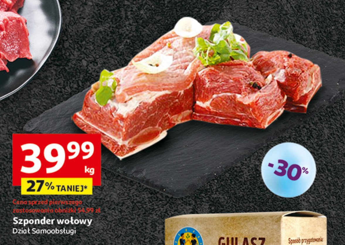 Szponder wołowy promocja w Auchan
