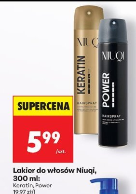 Lakier do włosów Niuqi 300 ml Keratin promocja w Biedronka