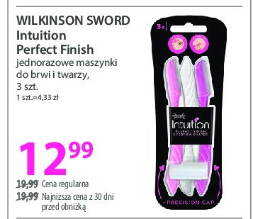 Trymer do brwi WILKINSON INTUITION PERFECT FINISH promocja w Hebe