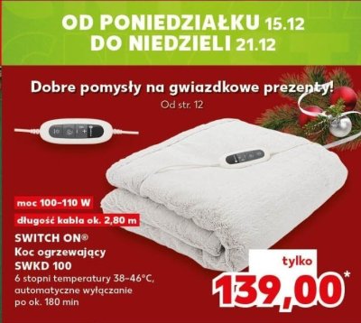 Koc ogrzewający SWKD 100 promocja w Kaufland