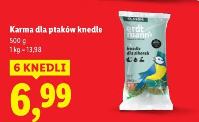 Karma dla ptaków knedle 6 szt. promocja w Lidl