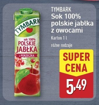 Sok 100% polskie jabłka z porzeczką Tymbark 1936 promocja
