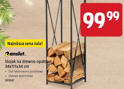 Stojak na drewno opałowe Panslut 34x111x34 cm promocja w Jula