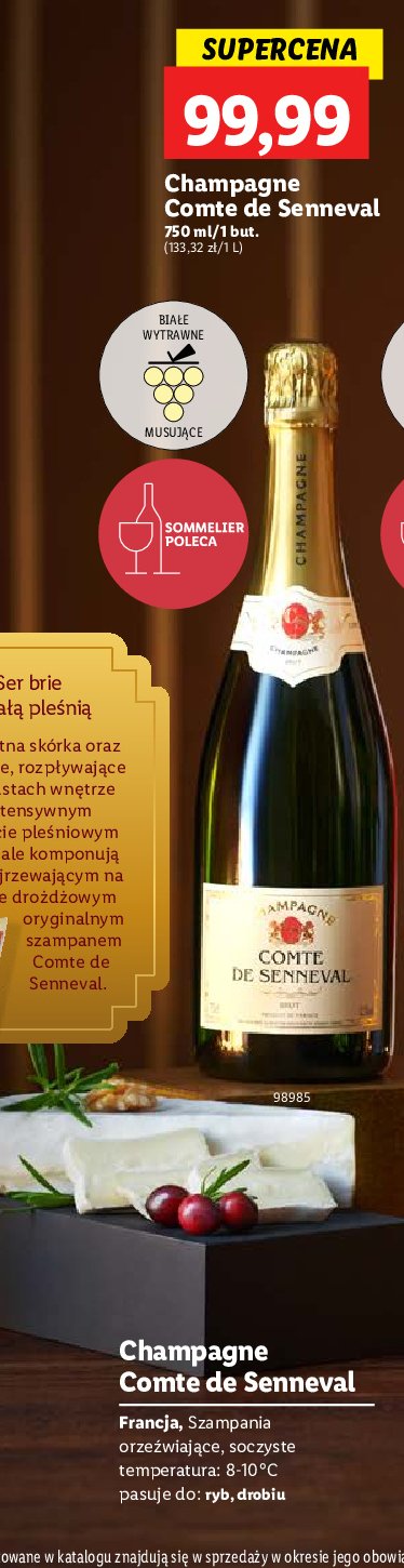 Szampan COMTE DE SENNEVAL BRUT promocja