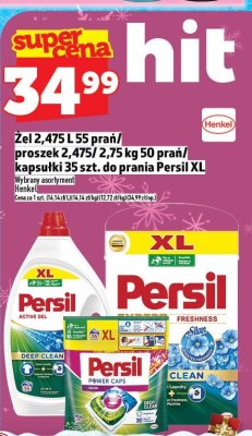 Żel do WC Persil XL 2,475 l / proszek 2,475/ 2,75 kg / kapsułki 35 szt. Henkel promocja w TOPAZ