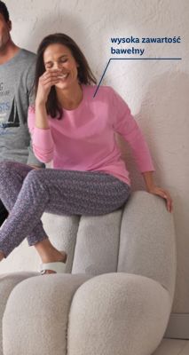 Piżama damska z bawełny Esmara promocja w Lidl