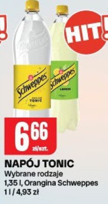 Napój tonic wybrane rodzaje Orangina Schweppes promocja w Chorten