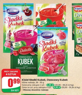 Kubek owocowy różne rodzaje promocja w Dino