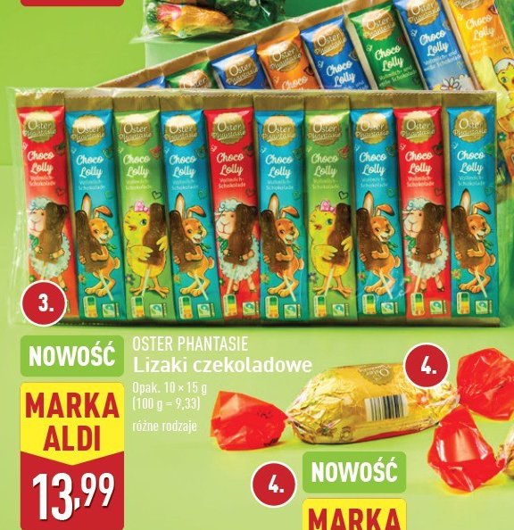 Lizak z czekolady mlecznej Oster phantasie promocja