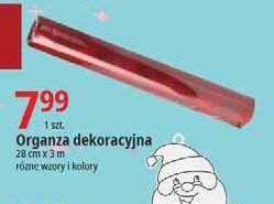 Organza dekoracyjna promocja