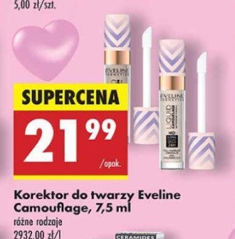 Korektor 03 natural Eveline liquid camouflage promocja