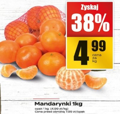 Mandarynki 1kg promocja w Supeco