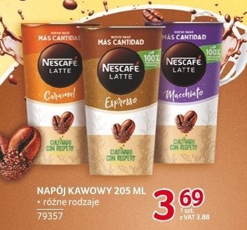 Napój kawowy Nescafe Latte różne rodzaje promocja w Selgros