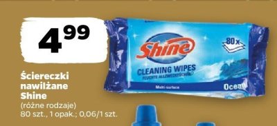 Ściereczki nawilżane Shine promocja w Netto