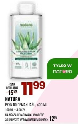 Płyn do demakijażu Natura Aloes promocja w Drogerie Natura