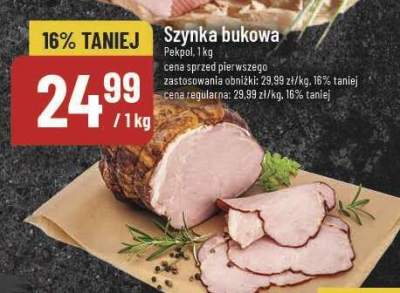 Szynka bukowa Pekpol promocja w POLOmarket