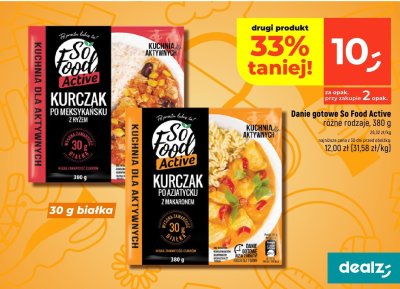Danie gotowe So Food Active różne rodzaje 380 g promocja w Dealz