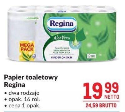 Papier toaletowy Regina dwa rodzaje promocja w Makro