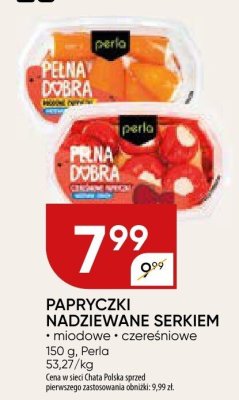 Papryczki nadziewane serkiem Perla miodowe i czereśniowe promocja w Chata Polska