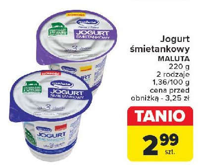 Jogurt śmietankowy Maluta promocja