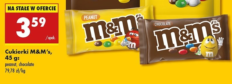 Draże orzechowe M&m's promocja w Biedronka