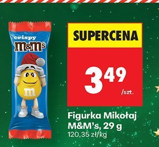 Czekolada figurka Mikołaj M&M's promocja w Biedronka