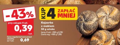 Kajzerka z makiem promocja w Kaufland