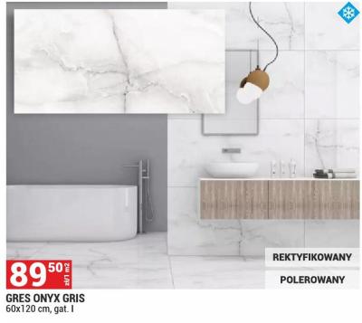 Gres ONYX GRIS 60x120 cm, gat. I promocja w Merkury Market