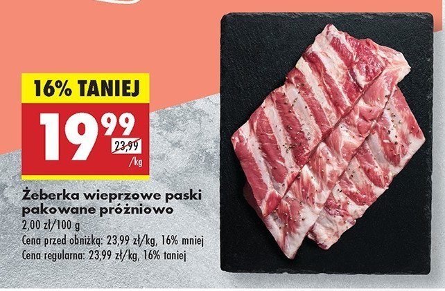 呕eberka wieprzowe paski promocja