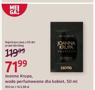 Woda perfumowana Joanna krupa yourself promocja