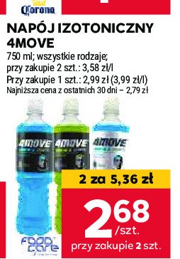 Napój lime&mint 4move promocja