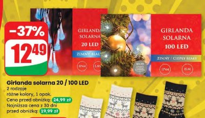 Girlanda solarna 20/100 LED promocja w Dino